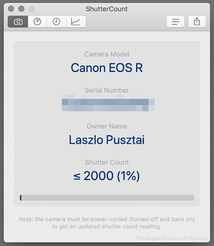 canon eos camera shutter count